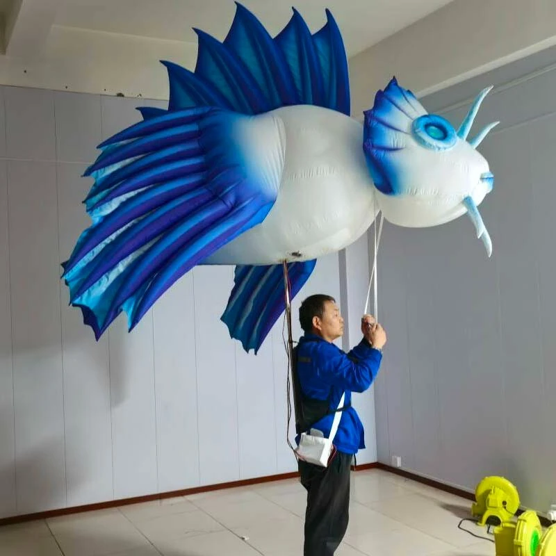 Inflatable Ocean Fish Human-Carried Parade Puppet (4)